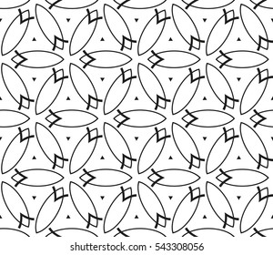 Modern stylish texture.Stylish background with fancy elements. Vector seamless pattern.