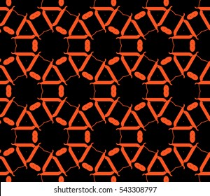 Modern stylish texture.Stylish background with fancy elements. Vector seamless pattern.