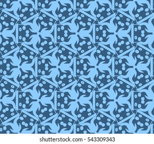 Modern stylish texture.Stylish background with fancy elements. Vector seamless pattern.