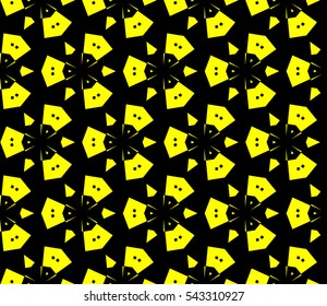 Modern stylish texture.Stylish background with fancy elements. Vector seamless pattern.