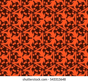 Modern stylish texture.Stylish background with fancy elements. Vector seamless pattern.