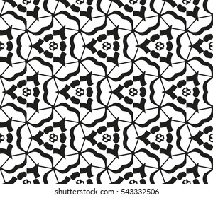 Modern stylish texture.Stylish background with fancy elements. Vector seamless pattern.