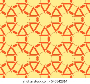 Modern stylish texture.Stylish background with fancy elements. Vector seamless pattern.