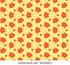 Modern stylish texture.Stylish background with fancy elements. Vector seamless pattern.