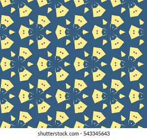 Modern stylish texture.Stylish background with fancy elements. Vector seamless pattern.