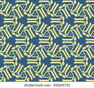 Modern stylish texture.Stylish background with fancy elements. Vector seamless pattern.