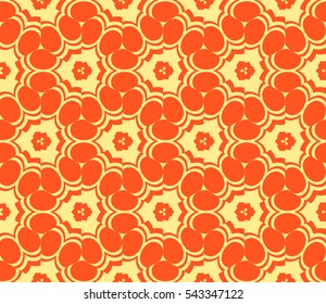 Modern stylish texture.Stylish background with fancy elements. Vector seamless pattern.