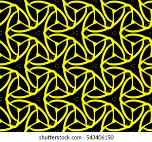 Modern stylish texture.Stylish background with fancy elements. Vector seamless pattern.