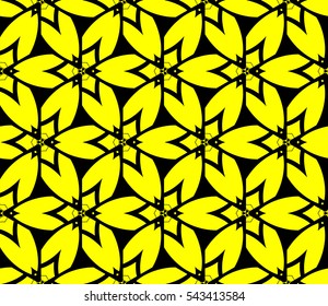 Modern stylish texture.Stylish background with fancy elements. Vector seamless pattern.
