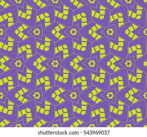 Modern stylish texture.Stylish background with fancy elements. Vector seamless pattern.