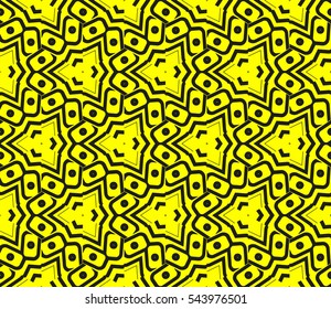 Modern stylish texture.Stylish background with fancy elements. Vector seamless pattern.