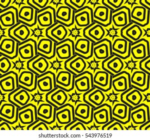 Modern stylish texture.Stylish background with fancy elements. Vector seamless pattern.