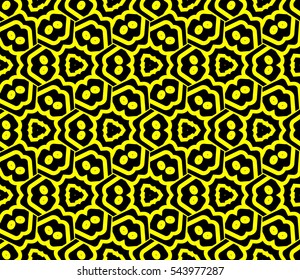 Modern stylish texture.Stylish background with fancy elements. Vector seamless pattern.