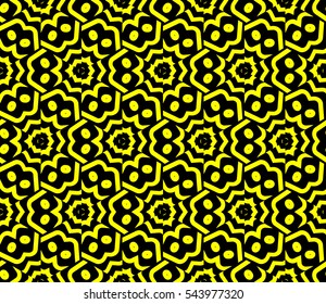 Modern stylish texture.Stylish background with fancy elements. Vector seamless pattern.