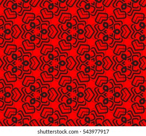Modern stylish texture.Stylish background with fancy elements. Vector seamless pattern.