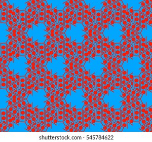 Modern stylish texture.Stylish background with fancy elements. Vector seamless pattern.