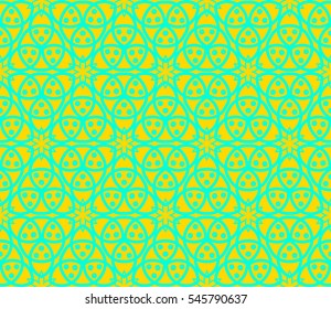 Modern stylish texture.Stylish background with fancy elements. Vector seamless pattern.