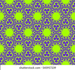 Modern stylish texture.Stylish background with fancy elements. Vector seamless pattern.