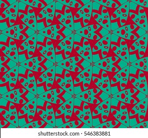 Modern stylish texture.Stylish background with fancy elements. Vector seamless pattern.