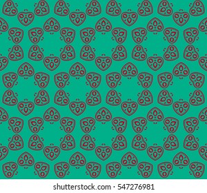 Modern stylish texture.Stylish background with fancy elements. Vector seamless pattern.