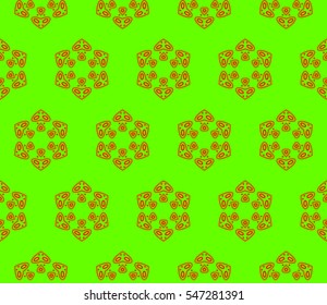 Modern stylish texture.Stylish background with fancy elements. Vector seamless pattern.