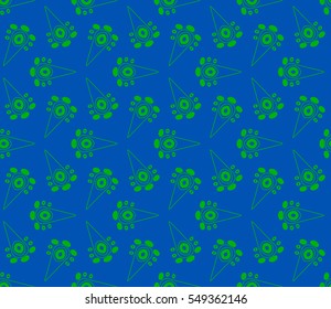 Modern stylish texture.Stylish background with fancy elements. Vector seamless pattern.