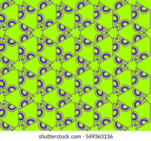 Modern stylish texture.Stylish background with fancy elements. Vector seamless pattern.
