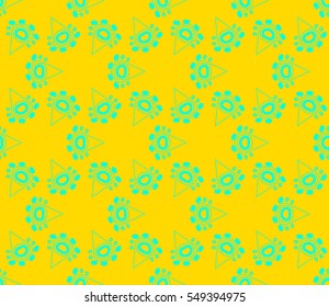 Modern stylish texture.Stylish background with fancy elements. Vector seamless pattern.