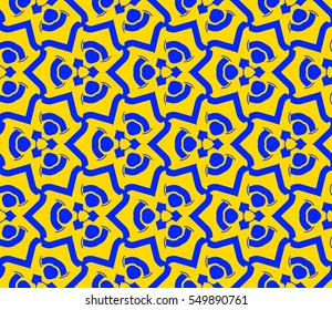 Modern stylish texture.Stylish background with fancy elements. Vector seamless pattern.