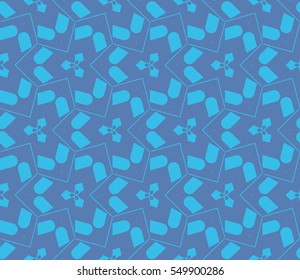 Modern stylish texture.Stylish background with fancy elements. Vector seamless pattern.
