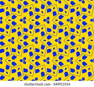 Modern stylish texture.Stylish background with fancy elements. Vector seamless pattern.
