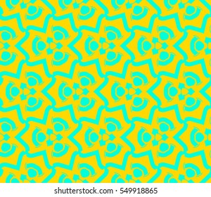Modern stylish texture.Stylish background with fancy elements. Vector seamless pattern.