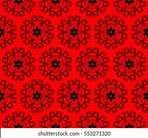 Modern stylish texture.Stylish background with fancy elements. Vector seamless pattern.