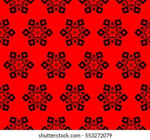 Modern stylish texture.Stylish background with fancy elements. Vector seamless pattern.