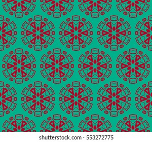 Modern stylish texture.Stylish background with fancy elements. Vector seamless pattern.