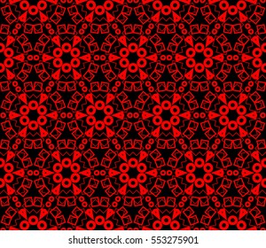 Modern stylish texture.Stylish background with fancy elements. Vector seamless pattern.