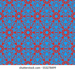 Modern stylish texture.Stylish background with fancy elements. Vector seamless pattern.