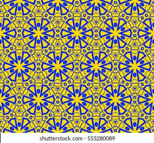 Modern stylish texture.Stylish background with fancy elements. Vector seamless pattern.