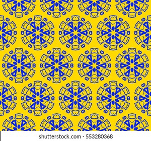 Modern stylish texture.Stylish background with fancy elements. Vector seamless pattern.