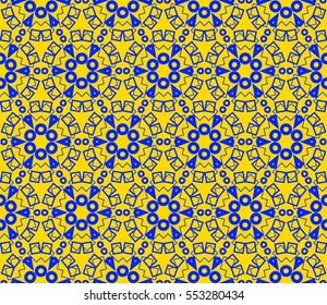 Modern stylish texture.Stylish background with fancy elements. Vector seamless pattern.