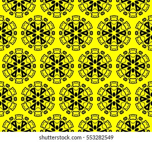Modern stylish texture.Stylish background with fancy elements. Vector seamless pattern.