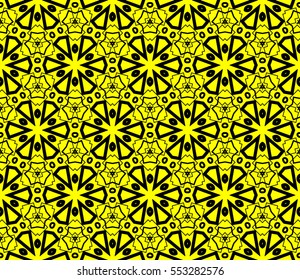 Modern stylish texture.Stylish background with fancy elements. Vector seamless pattern.