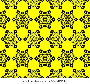 Modern stylish texture.Stylish background with fancy elements. Vector seamless pattern.