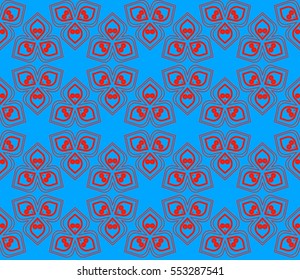Modern stylish texture.Stylish background with fancy elements. Vector seamless pattern.