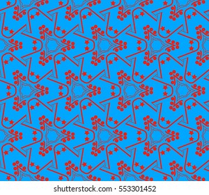 Modern stylish texture.Stylish background with fancy elements. Vector seamless pattern.