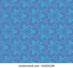 Modern stylish texture.Stylish background with fancy elements. Vector seamless pattern.