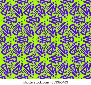 Modern stylish texture.Stylish background with fancy elements. Vector seamless pattern.