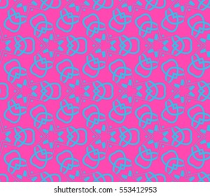 Modern stylish texture.Stylish background with fancy elements. Vector seamless pattern.