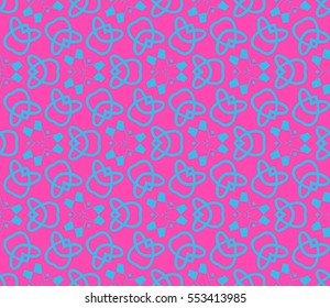 Modern stylish texture.Stylish background with fancy elements. Vector seamless pattern.