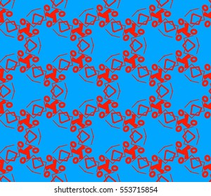 Modern stylish texture.Stylish background with fancy elements. Vector seamless pattern.